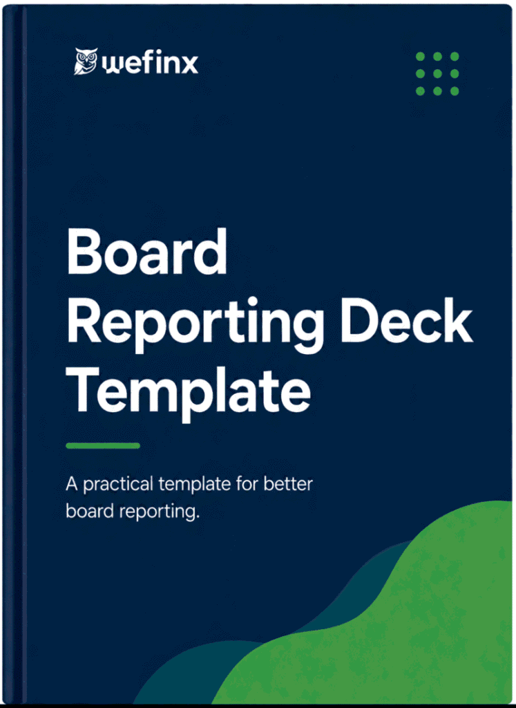 Board reporting desk template